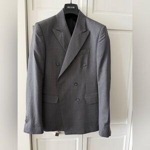 Angelico Made in Italy Super 100s Wool Suit | Double Breasted Blazer & Trousers